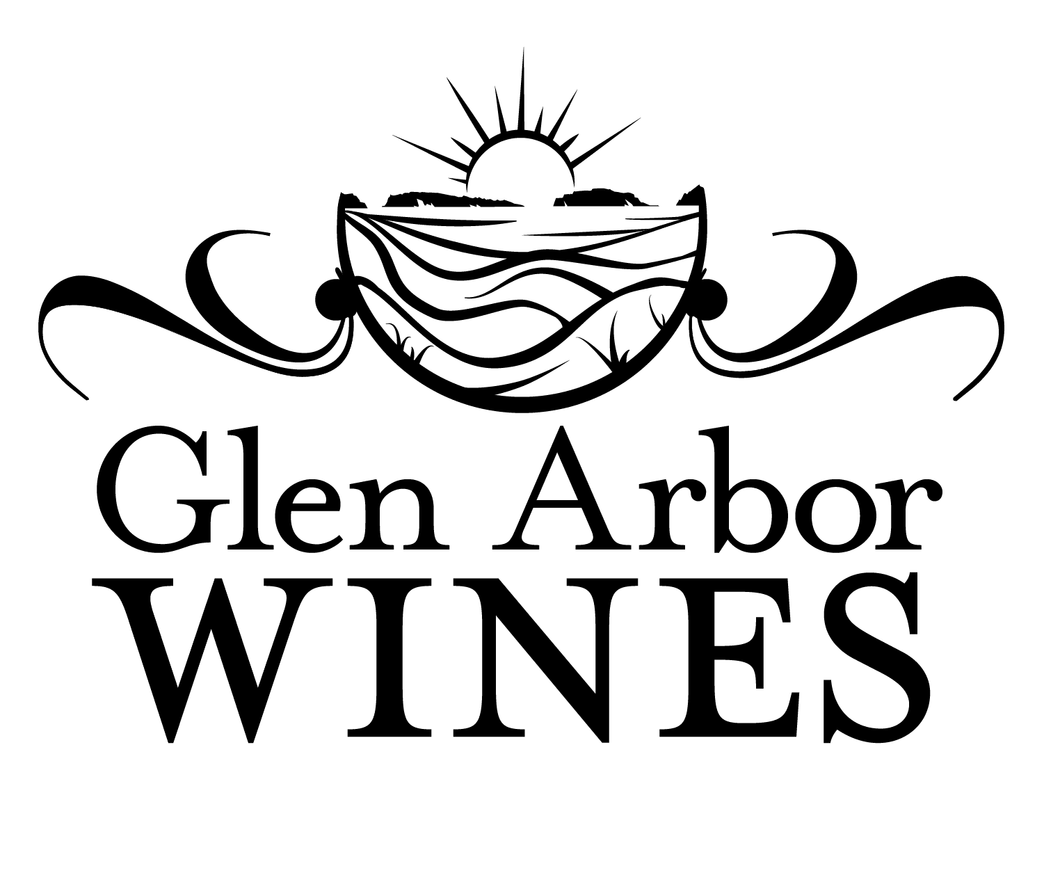 Glen Arbor wines logo Black