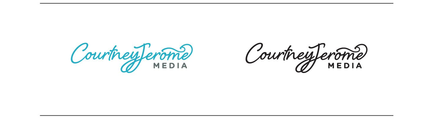 courtney logo on color