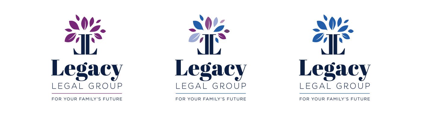 Legacy Legal Group Traverse City Logo Color Versions