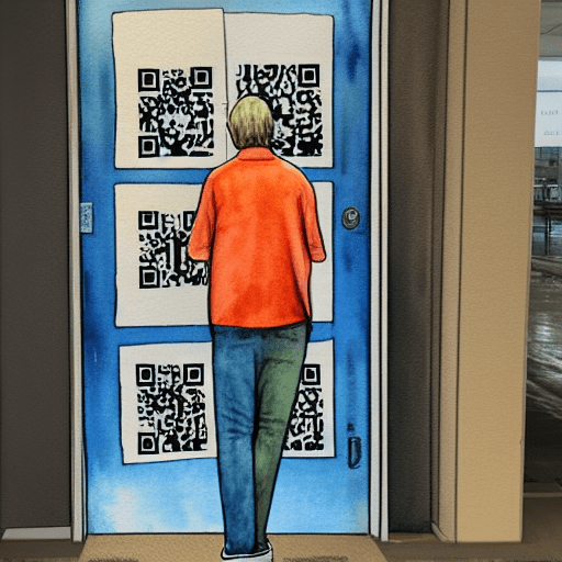 qr code on doors