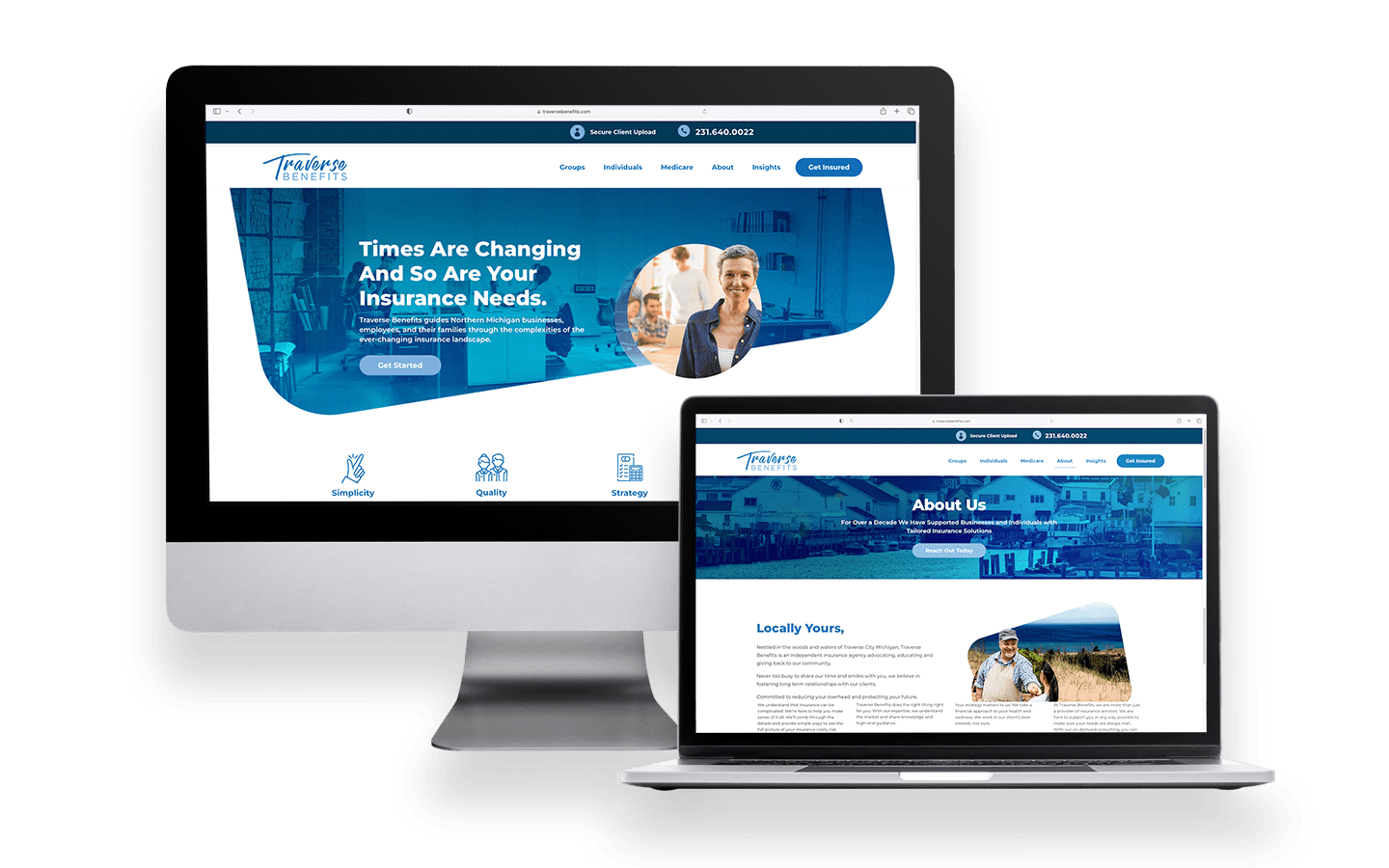 Traverse City Insurance Company Website Design