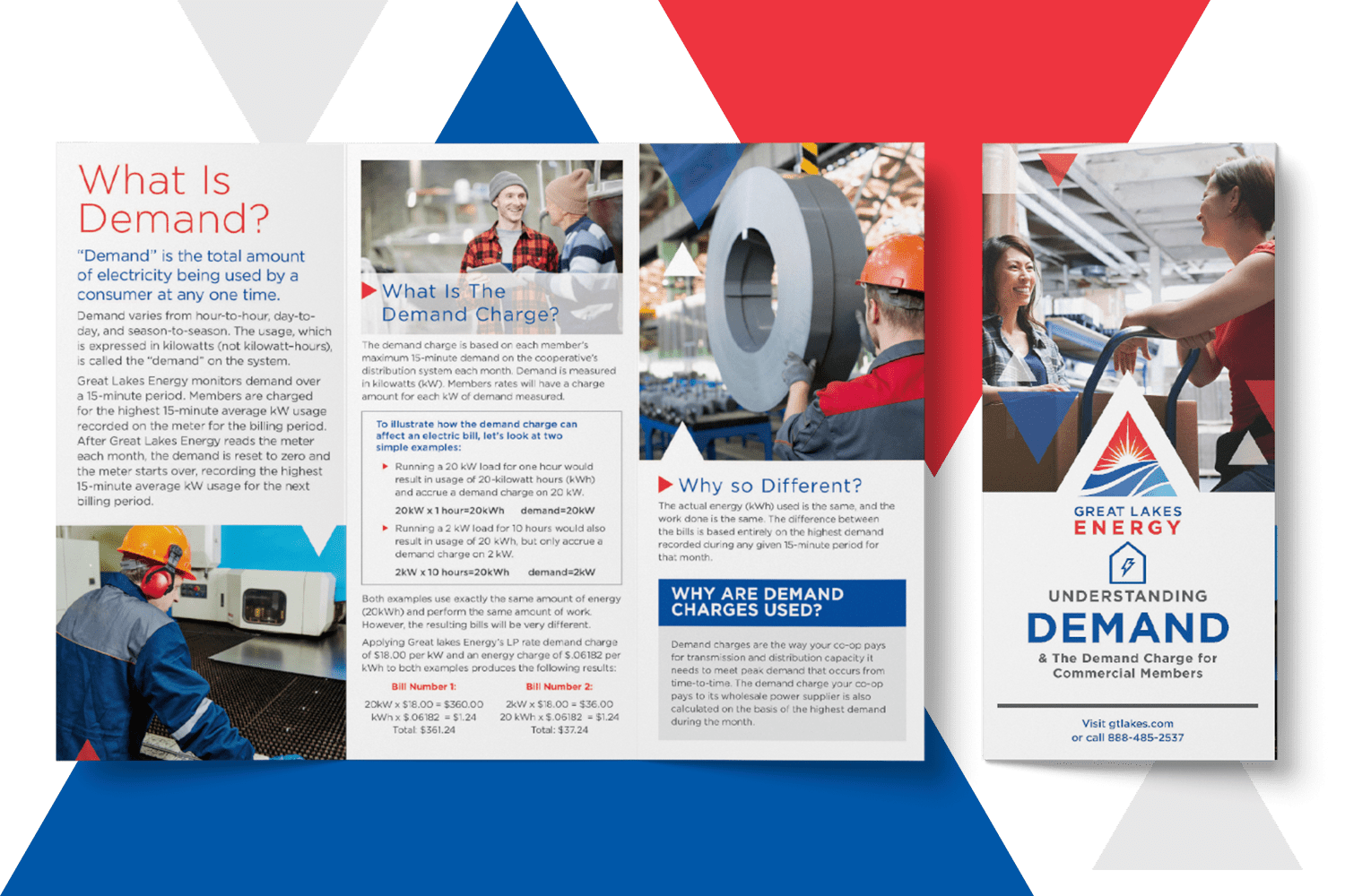 Brochure design for industrial and manufacturing audience 