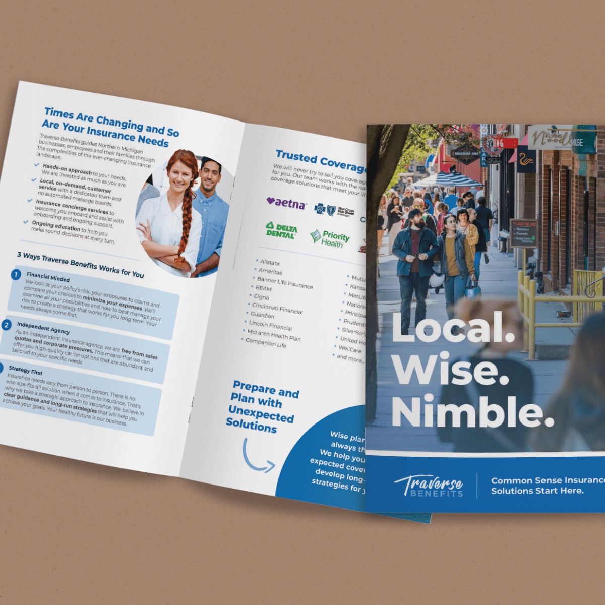 Sales booklet design for Northern Michigan Business