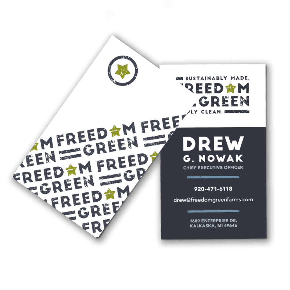 Business card design for Cannabis farming company 