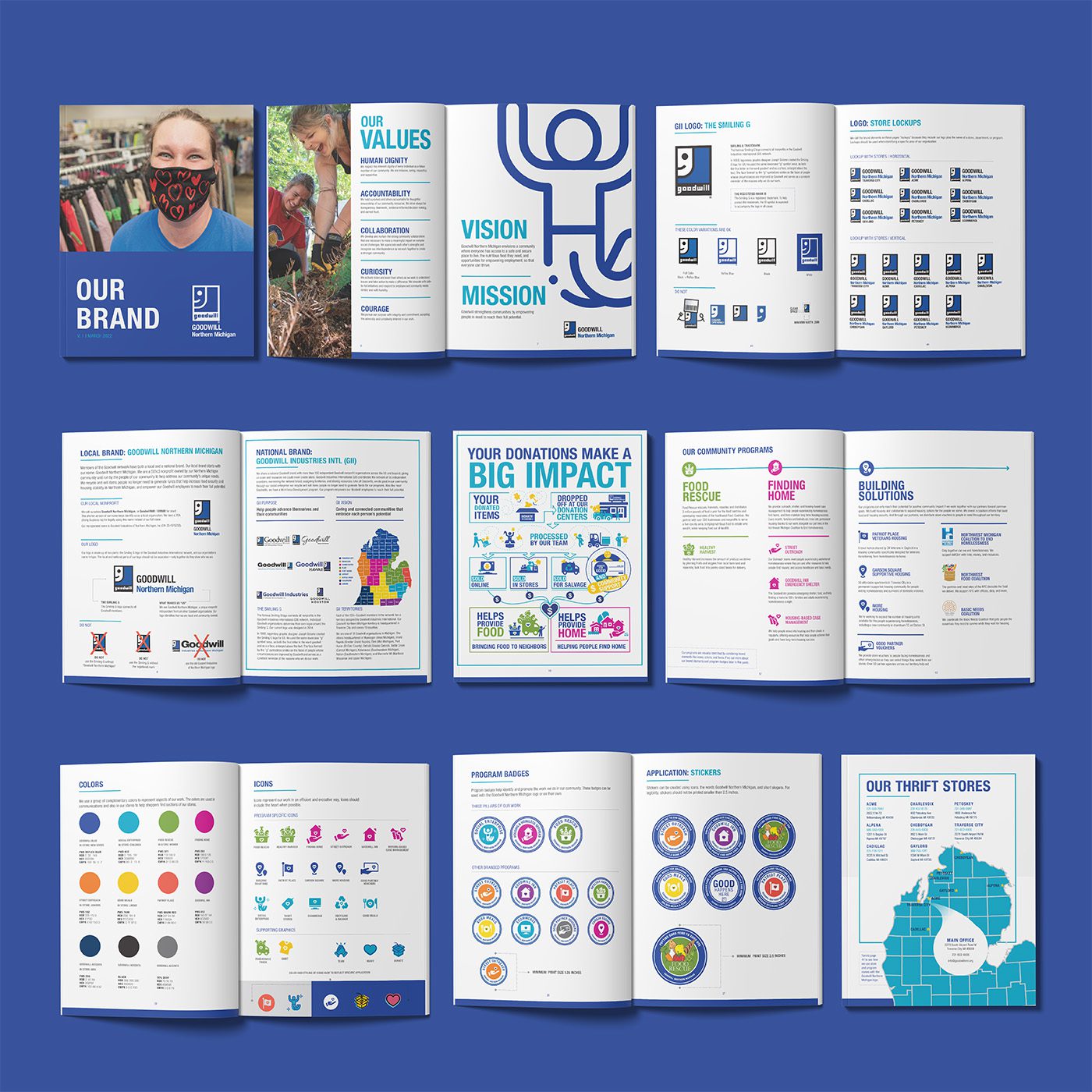 Refreshed Brand Guidelines developed for Goodwill Northern Michigan