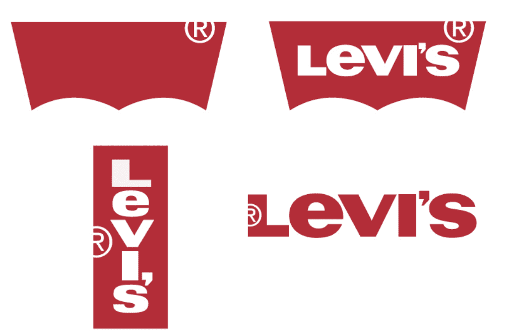 Levi changes logo based on application
