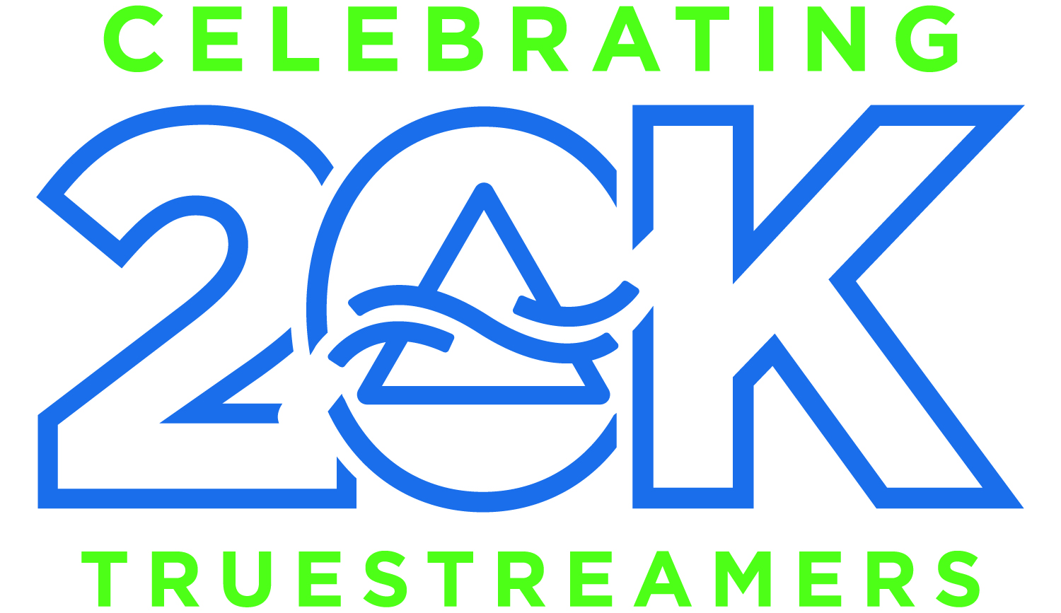 Logo for celebrating 20k Truestreamers