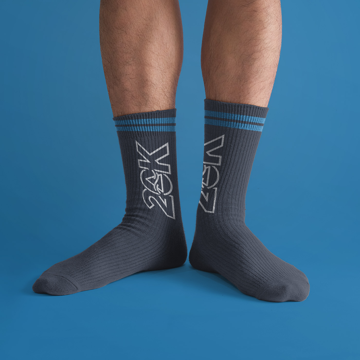 fun logo design application on socks