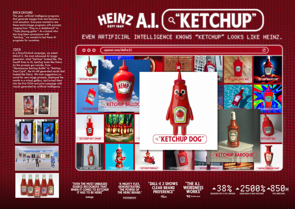 examples of Heinz AI ad campaign