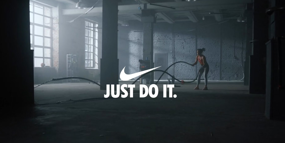 a Nike Just Do It campaign