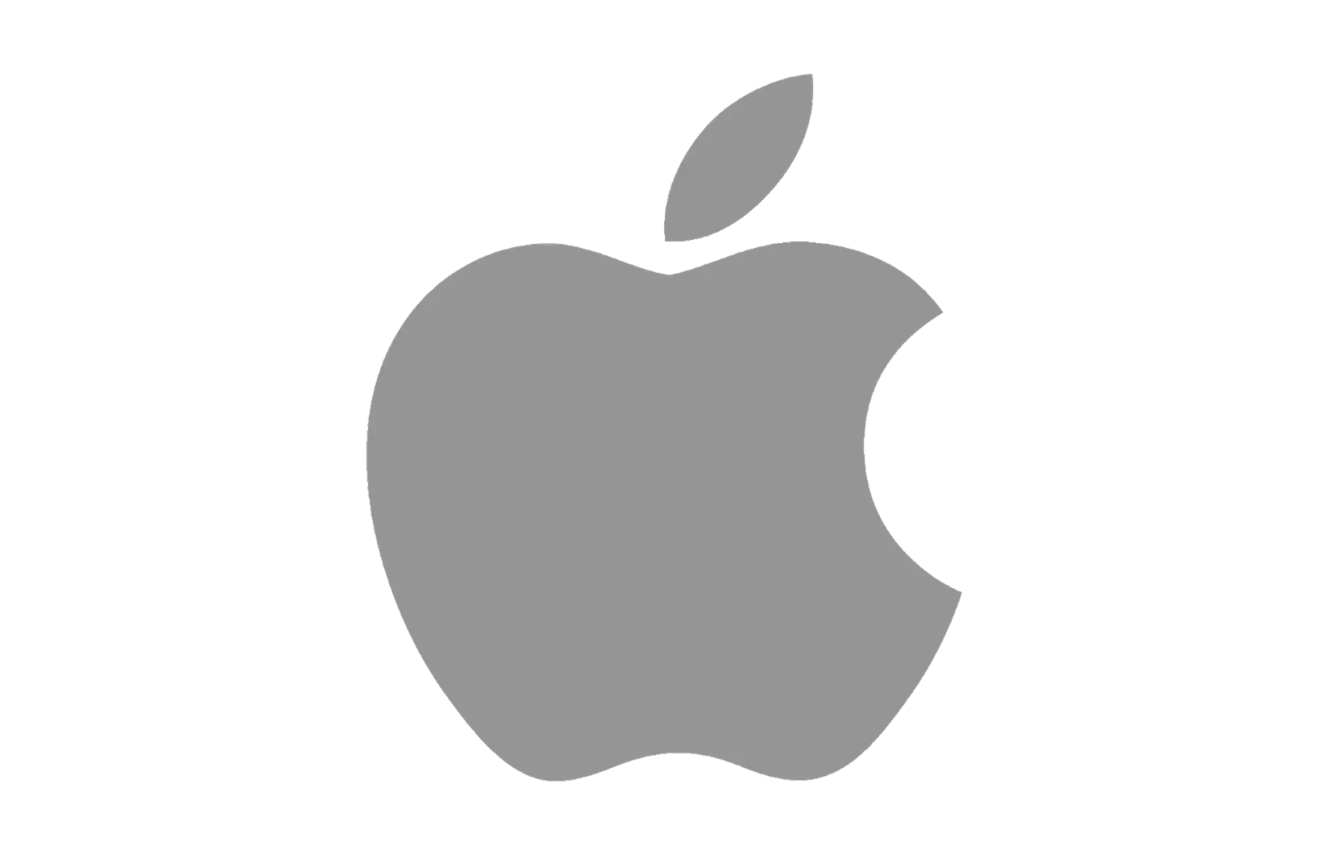 Apple's logo with a half bitten mark on it