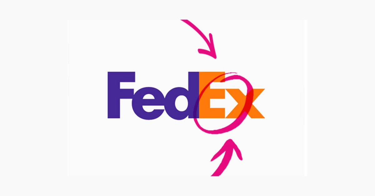 Fedex showing the hidden arrow