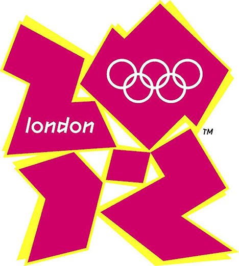 Olympic 2012 logo in olympic colors