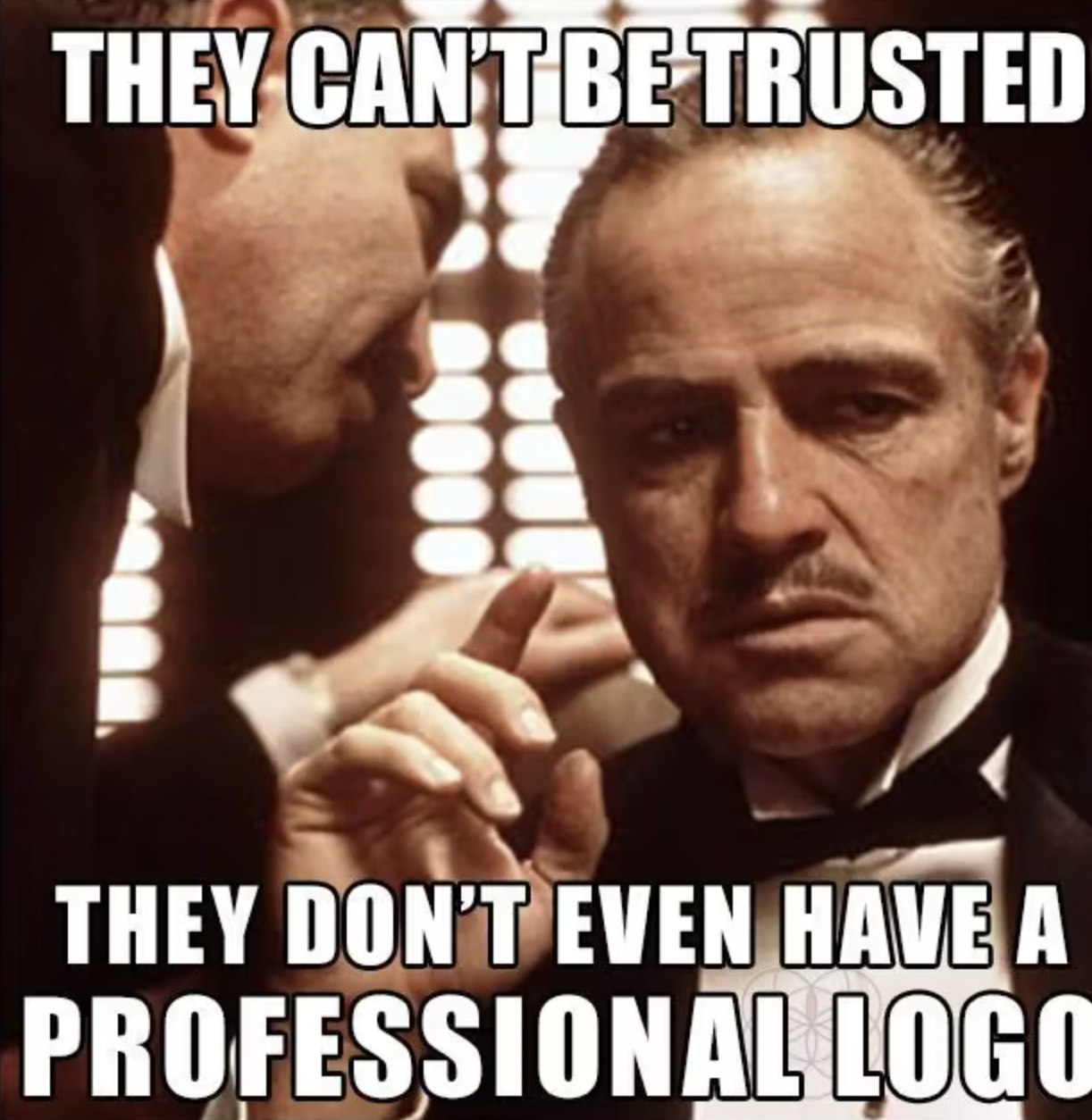 godfather meme with text