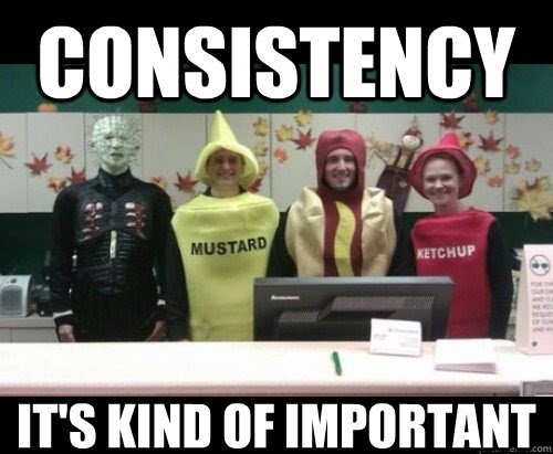 funny meme of people in costume but no consistency